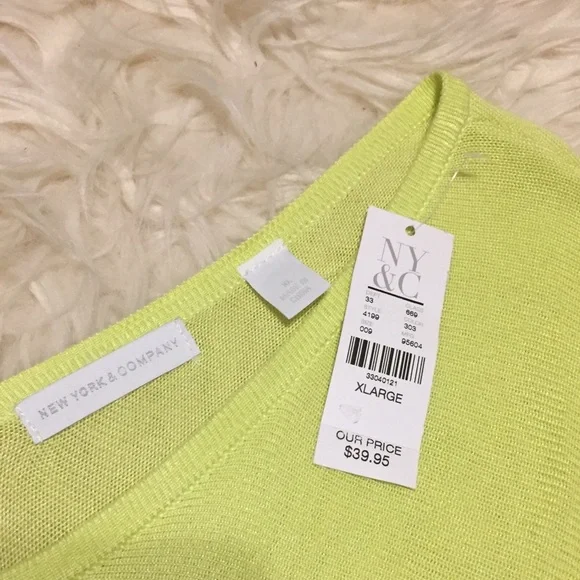 Neon Yellow Tunic Top NEW - Picture 5 of 7